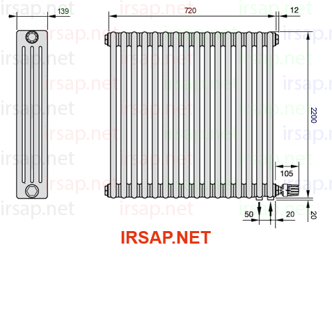 Радиатор IRSAP Tesi 42200/16 T26 CL 01